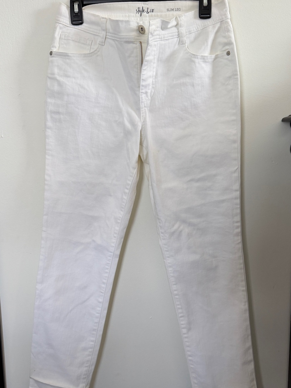 Style & Co. White Slim Leg Women's Jeans